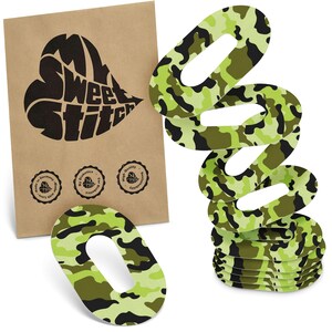MySweetStitch | Dexcom G6 / ONE Ring Patch - Oval Camouflage