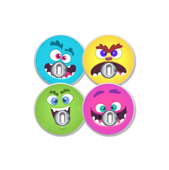 Freestyle Libre 3 Sensor Sticker Set Of 4 Sugar Monsters Etsy