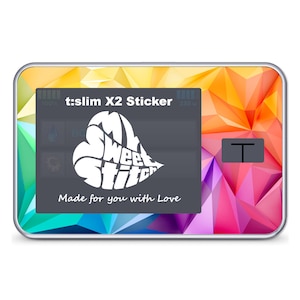 MySweetStitch | Tandem t: slanke X2 Sticker | Kleurrijk