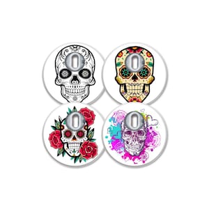 MySweetStitch | Freestyle Libre 3 / 3 Plus Sensor Sticker | Flower Skull