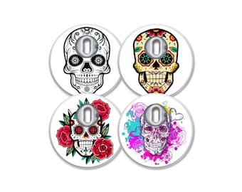 MySweetStitch | Freestyle Libre 3 / 3 Plus Sensor Sticker | Flower Skull