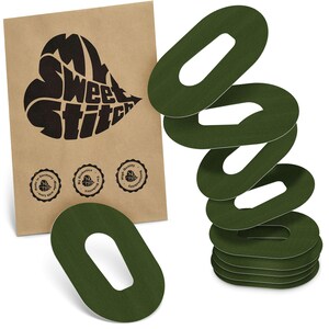 MySweetStitch | Dexcom G6 / ONE Ring Patch - Oval Olive