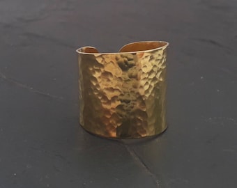 Brass ring, wide ring,  hammered brass ring, boho ring, beaten brass,  large brass ring, wide  ring, brass band, statement ring.