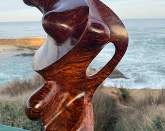 unique art abstract sculpture from cedar root
