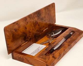 Pencil case , desk office Of cedar Wood Handmade in California , great idea gift for <<THANKSGIVING>>.