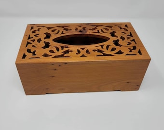 California Tissue Wood Box Handmade Inlaid cedar wood .good gift for <<THANKSGIVING >>