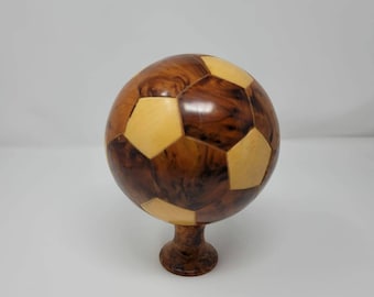 California cedar ,Soccer ball, football  Handmade,  Home Decor,great gift for<< THANKSGIVING>>