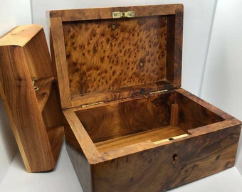 wooden Jewelry Box Cedar wood handmade ,decorated lockable box, {{good gift for THANKSGIVING }}.