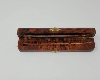 cedar Wood Box Handmade Inlaid cedar  Burl  pen holder.its good price and great gift for<<Christmas >>.