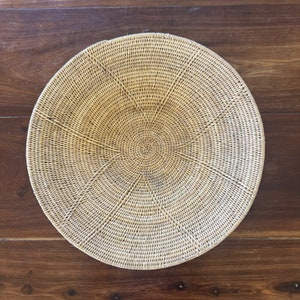 Bupe African Handmade Natural Bowl, Wicker Bowl, Fruit Bowl, Africa Woven Bowl, FREE SHIPPING