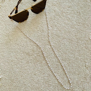 Pearl Face Mask Lanyard: Beaded Glasses Chain, Sunglasses Holder