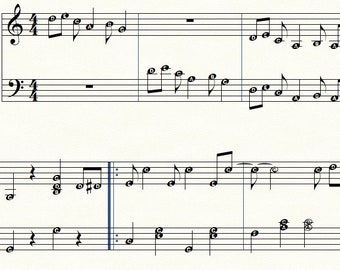 The Entertainer by Scott Joplin | Digital Sheet Music | Intermediate Piano Solo | Large Print Music