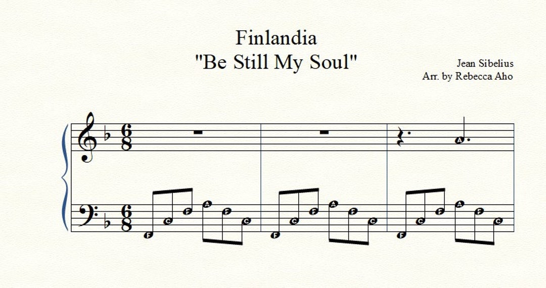 Finlandia Jean Sibelius Sheet Music Digital Sheet Music Download ...