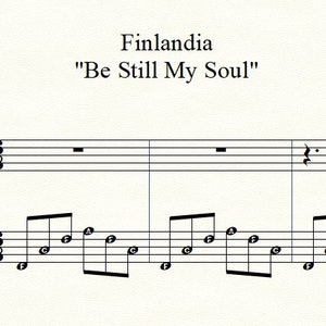 Finlandia Jean Sibelius Sheet Music Digital Sheet Music Download & Print Piano Solo Be Still My Soul Late intermediate-Early advanced
