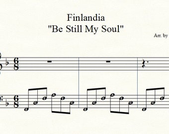Finlandia Jean Sibelius Sheet Music Download & Print Piano Solo Be Still My Soul Late intermediate-early advanced