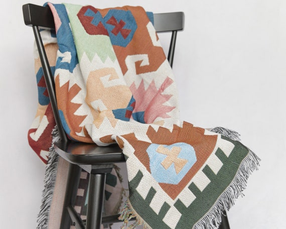 Colourful picnic blanket sale
