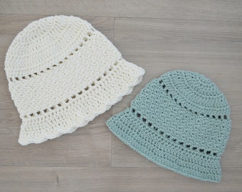 Crochet Bucket Hat - Evi Bucket Hat - Crochet pattern Bucket Hat - Kids hat - Baby hat