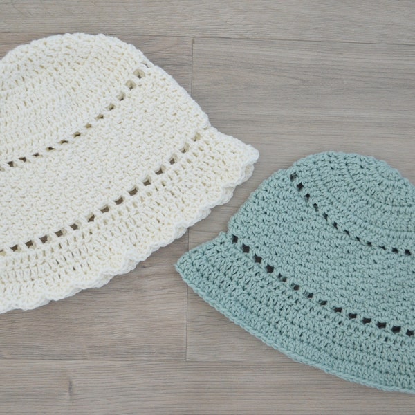 Crochet Bucket Hat - Evi Bucket Hat - Crochet pattern Bucket Hat - Kids hat - Baby hat