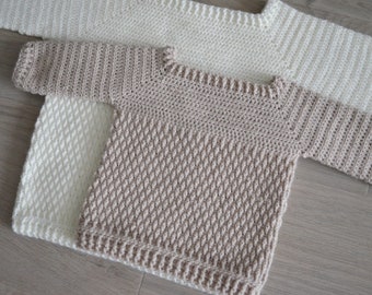 Crochet Jumper CROCHET PATTERN (up to Years), Crochet Baby