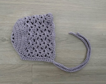 Baby Bonnet Crochet Pattern - Valentina bonnet - Crochet bonnet - Kids Bonnet