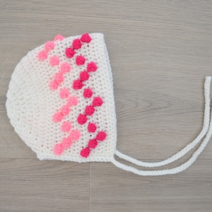 Crochet Bonnet pattern - Crochet Alpine bonnet - Crochet pattern kids bonnet - Crochet baby hat
