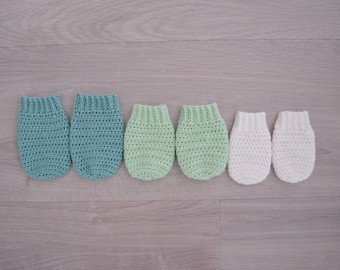 Crochet Pattern Baby Mittens (preemie up to 2 years), Crochet Pattern Robin Mittens, Unisex mittens, Crochet gloves