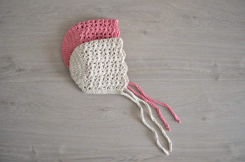 Crochet Baby Bonnet Pattern - Ocean Design, 4 Sizes (PDF Pattern) image 3