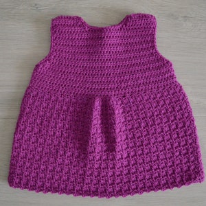 Lily Dress Crochet Pattern (up to 6 years), Crochet baby dress, Crochet kids dress, Dress for girls