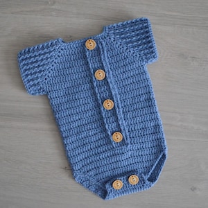 Crochet Baby Romper Pattern, Crochet Pattern River romper, Baby Playsuit, Crochet baby overall
