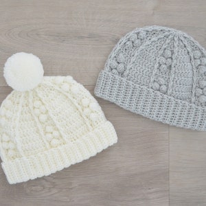 Crochet Pattern Beanie all sizes (newborn to adult) - Riley Beanie - Mummy and me - Crochet baby beanie