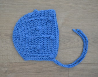 Crochet Bonnet Pattern- Crochet Drip Cake Bonnet - Baby Bonnet - Kids Bonnet