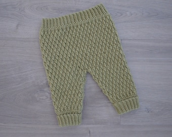 Crochet Pattern Baby Trousers - Crochet trousers - Sasha trousers - Crochet baby pants - crochet baby legging - trousers girl