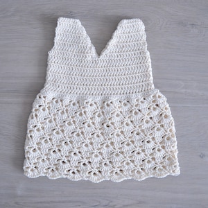 Crochet PATTERN Rosa Summer Dress (0 months up to 8 years) - Crochet dress girl pattern - Crochet baby dress - Crochet outfit girl