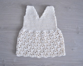 Crochet PATTERN Rosa Summer Dress (0 months up to 8 years) - Crochet dress girl pattern - Crochet baby dress - Crochet outfit girl