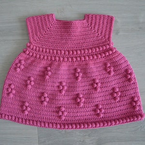 Crochet Dress Josie PATTERN (up to 2 years) - Crochet Pattern Dress baby - Kids dress crochet - Summer crochet pattern