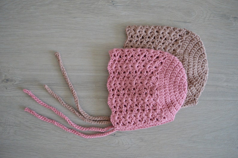 Crochet Baby Bonnet Pattern - Ocean Design, 4 Sizes (PDF Pattern) image 2