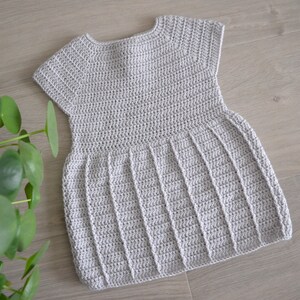 Crochet Pattern Baby Dress Emma (up to 24 months), Crochet Pattern Dress baby - Baby dress autumn - Crochet baby dress