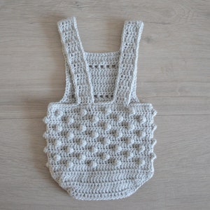 Crochet Pattern Baby Romper, Crochet Pattern Ezra romper, Baby overall, baby playsuit image 4