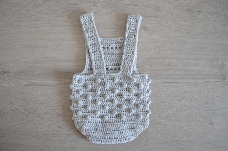 Crochet Pattern Baby Romper, Crochet Pattern Ezra romper, Baby overall, baby playsuit image 4