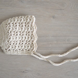 Crochet Baby Bonnet Pattern - Ocean Design, 4 Sizes (PDF Pattern) image 4