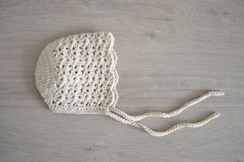 Crochet Baby Bonnet Pattern - Ocean Design, 4 Sizes (PDF Pattern) image 4