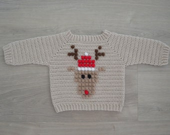 Christmas Sweater Baby and Kids (sizes up to Years ), Crochet