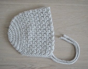 Lily Bonnet Crochet Pattern - Crochet pattern bonnet - Crochet baby hat - Crochet bonnet - Tutorial baby bonnet