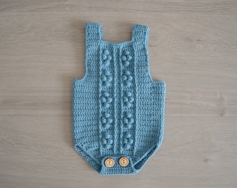 Crochet Pattern Romper, Crochet Pattern Riley romper, Crochet pattern baby romper, Baby overall, baby playsuit