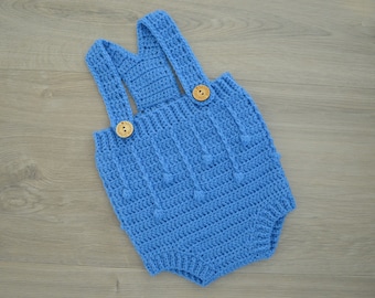 Crochet Romper - Drip Cake romper, Crochet Pattern overall (up to 18 months), Crochet baby romper - Crochet Overall