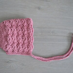 Crochet Baby Bonnet PATTERN - Waves bonnet - Crochet baby hat pattern - crochet pattern bonnet