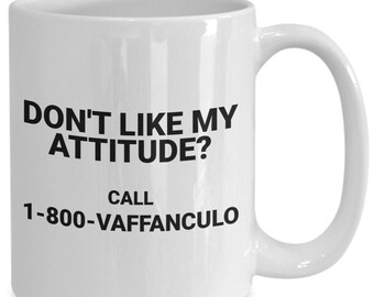 Italian Vaffanculo Coffee Mug – Funny Gag Gift for Friends with Attitude