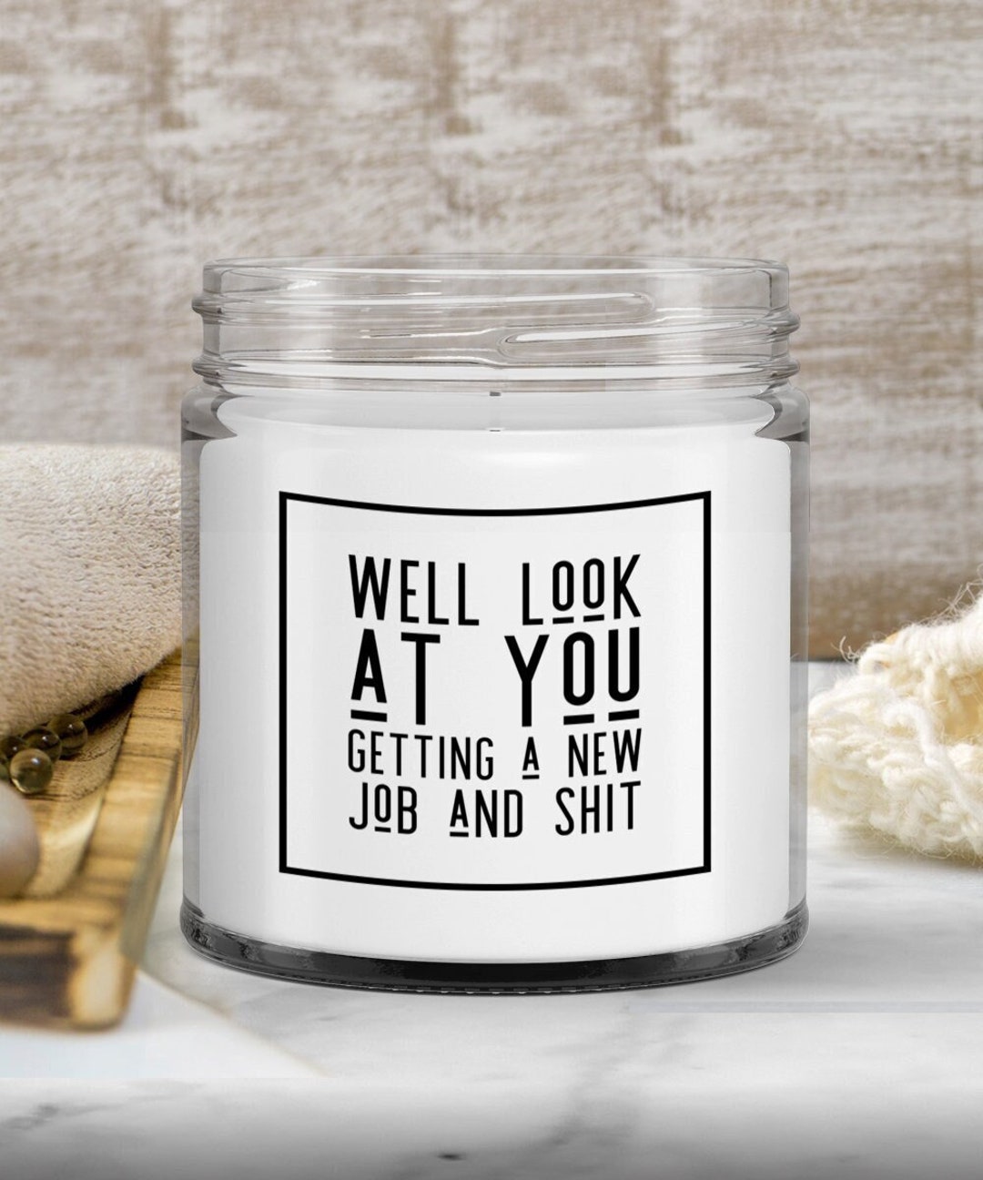New Job Candle New Job Gifts New Job Congratulations Funny Etsy UK