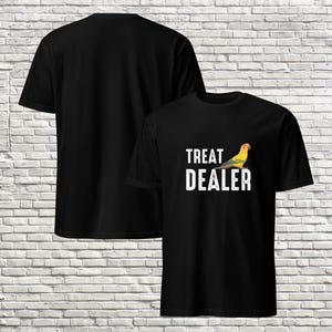 Conure Treat Dealer T-Shirt, Funny Sun Conure Parrot Shirt, Gift for Bird Mom Dad, Conure Owner Tee, Cute Pet Bird Shirt for Parrot Parents