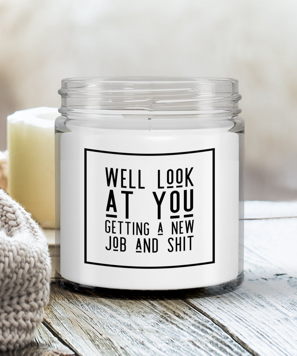 New Job Candle New Job Gifts New Job Congratulations Funny Etsy UK